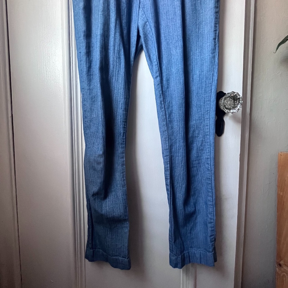 Steven Alan Sleeveless Denim Jumpsuit Size S - Picture 4 of 16